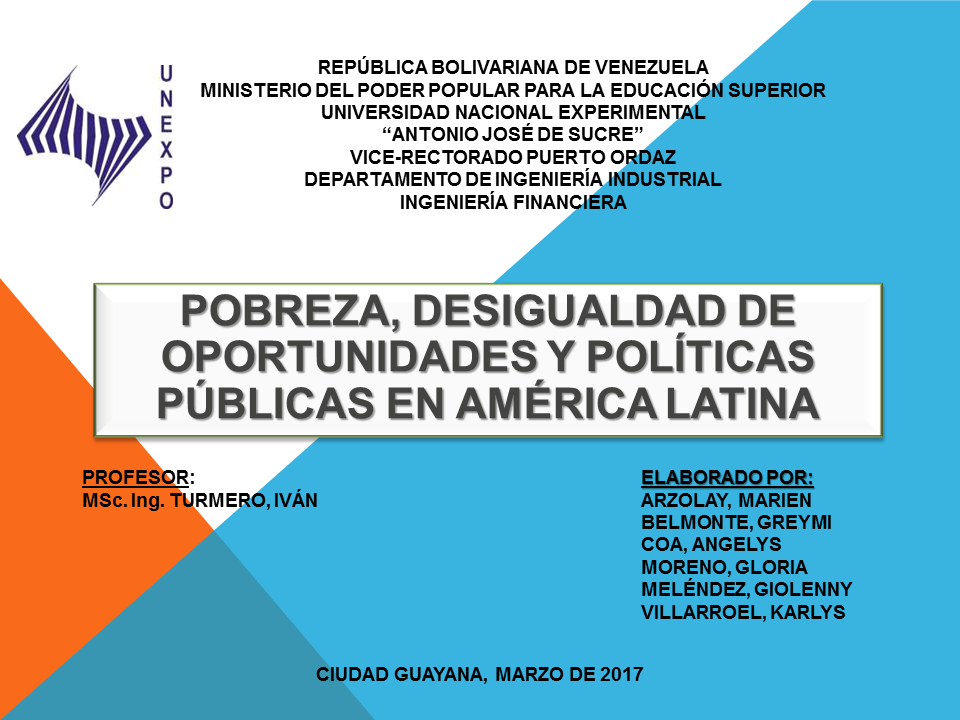 Pobreza Desigualdad Y Pol Ticas P Blicas En Am Rica Latina Ppt