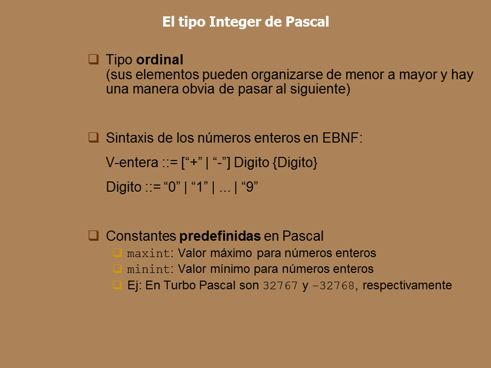 Pascal Instrucciones y tipos de datos simples página 2