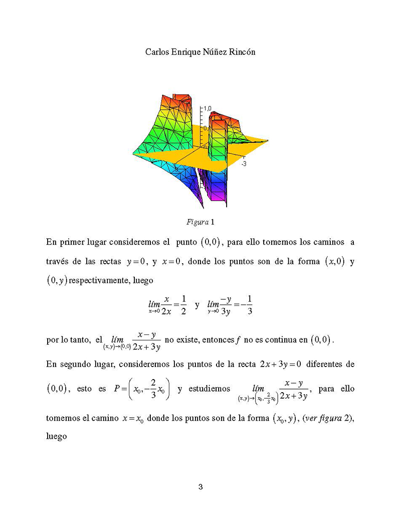 Diferenciabilidad De Funciones De Varias Variables