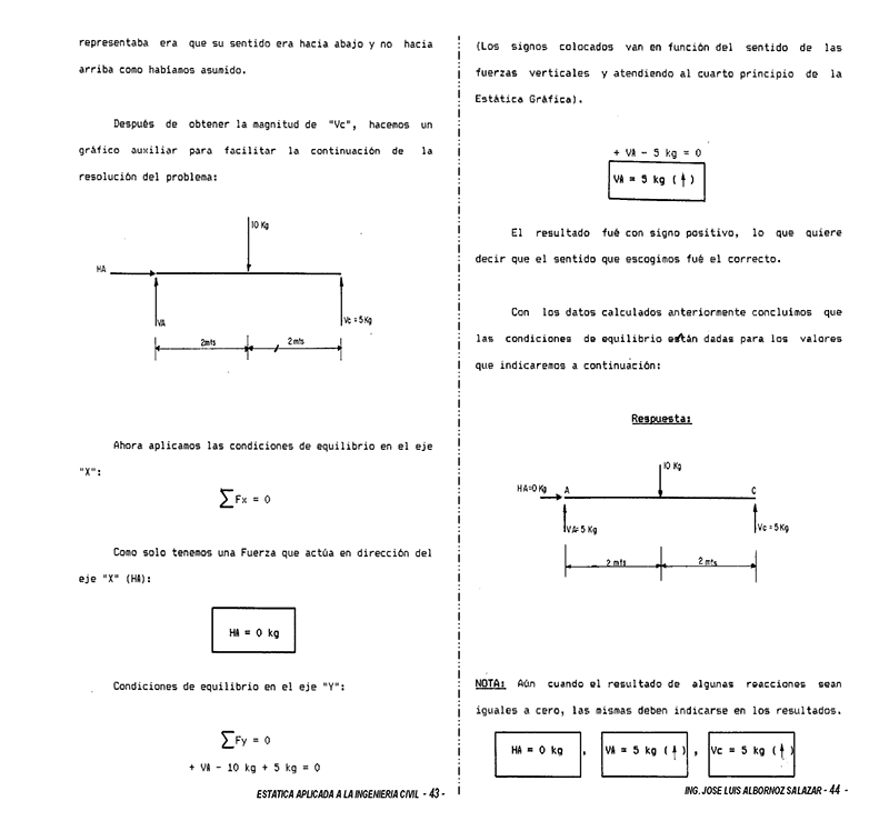 Equilibrio Est Tico Problemas Resueltos Monografias