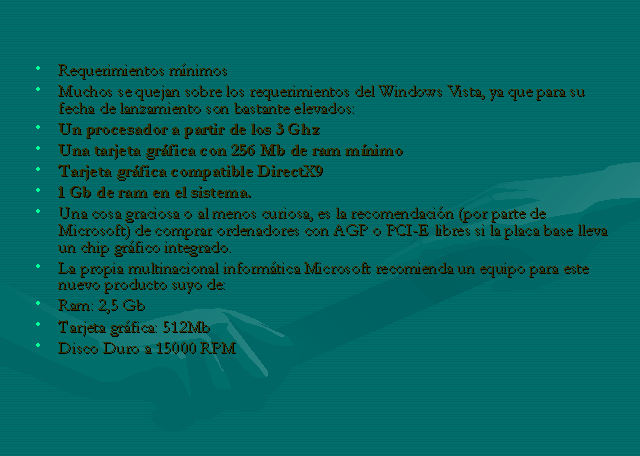 Windows Vista Caracteristicas Para Instalar