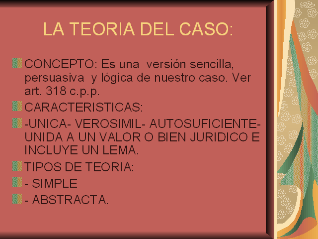 La Teoría Del Caso 5963