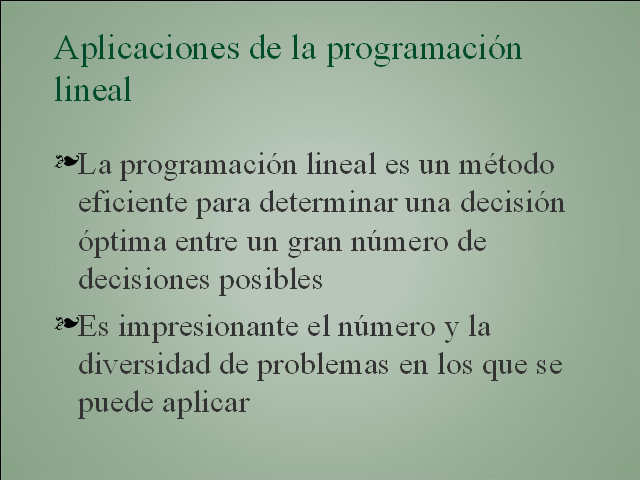 Aplicaciones De La Programación Lineal - Monografias.com