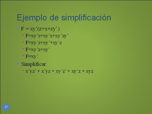 Simplificaci N De Circuitos L Gicos Lgebra De Conmutaci N