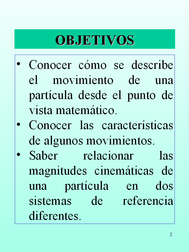 Cinemática De La Partícula - Monografias.com