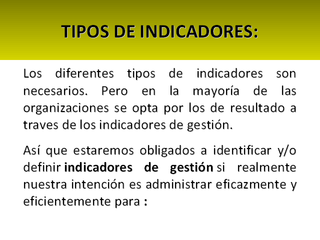 Curso Control De Gestión Y Control Financiero: Indicadores De Gestión ...