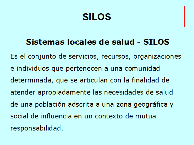 Resultado de imagen para sistemas locales de salud