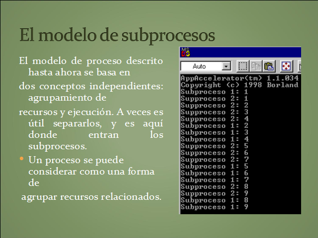 Procesos Y Subprocesos En Un Sistema Operativo P Gina