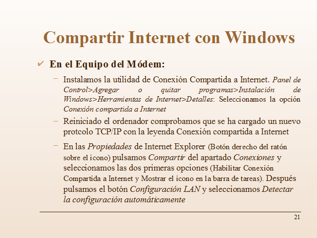 Compartir El Internet En Windows Vista