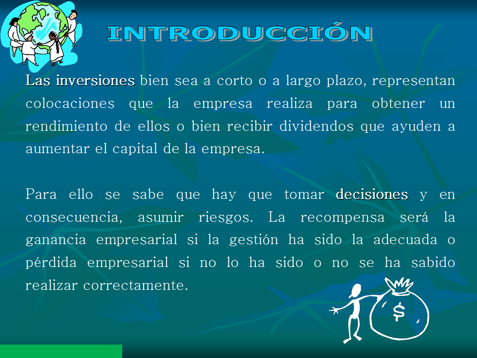 Decisiones De Inversión (Powerpoint) - Monografias.com