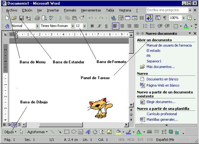 La Ventana De Word Y Sus Partes Ana159 S Blog