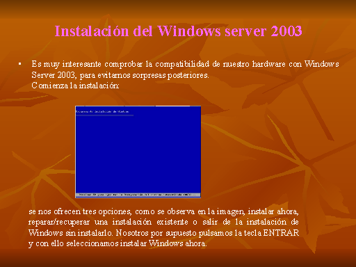 Para trabajos de reparar windows la consola