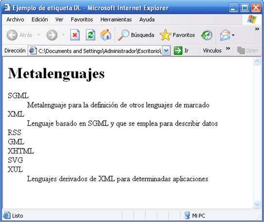 Ejemplos De Paginas Web En Html Sencillas Coleccin De