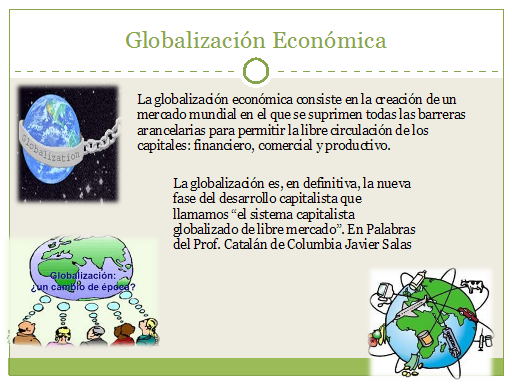 La Globalizacion Economica