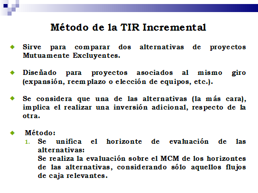 Indicadores Económicos Para El Análisis De Proyectos - Monografias.com