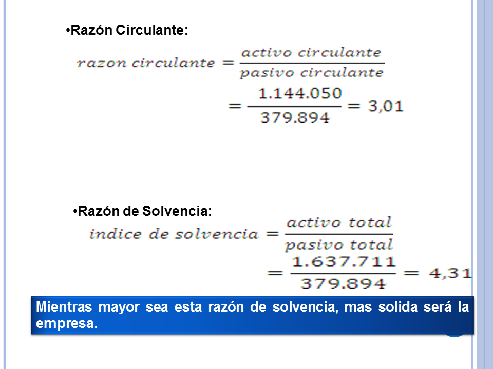 Análisis financiero Freym, C. A. (Powerpoint) (página 2