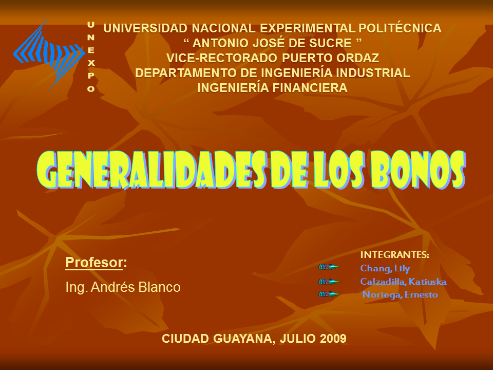 Generalidades De Los Bonos Powerpoint