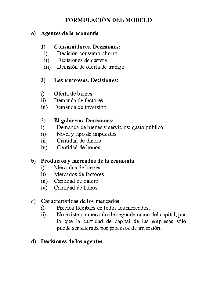 Modelos macroeconómicos de economías cerradas y abiertas