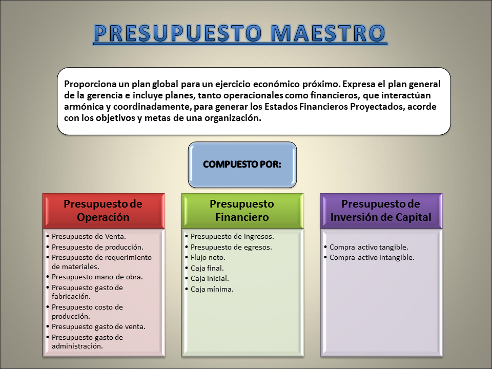 Tipos de presupuestos (PPT) (página 2)