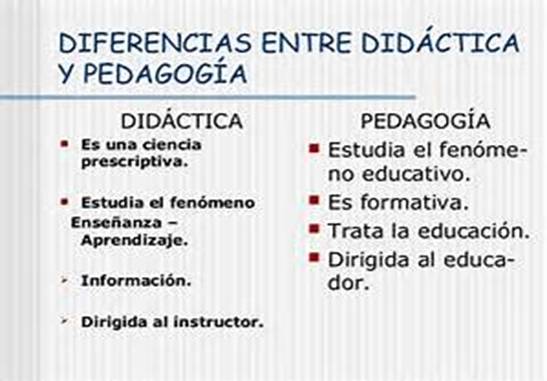 La Didáctica Y La Pedagogía