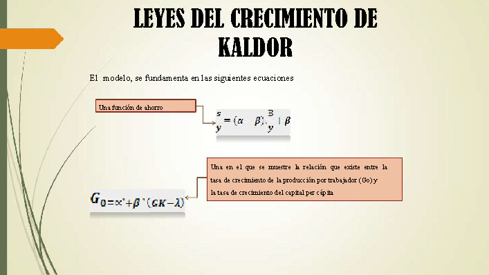 Diferencias y similitudes en las teorías del crecimiento económico (PPT)