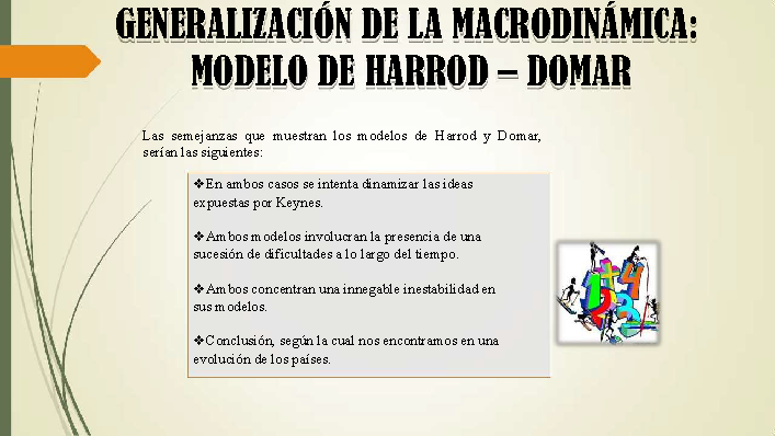 Diferencias y similitudes en las teorías del crecimiento económico (PPT)