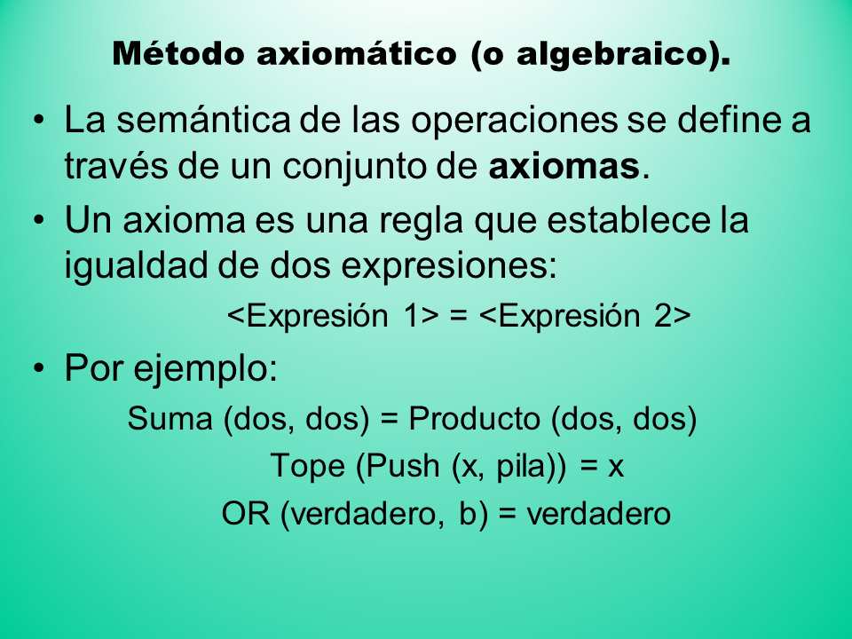 Abstracciones de las Estructuras de Datos (página 2)