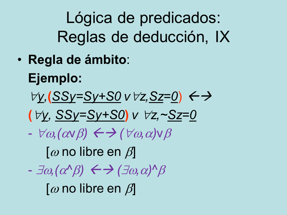 Deduccion En La Logica De Predicados Pagina 2 Monografias Com