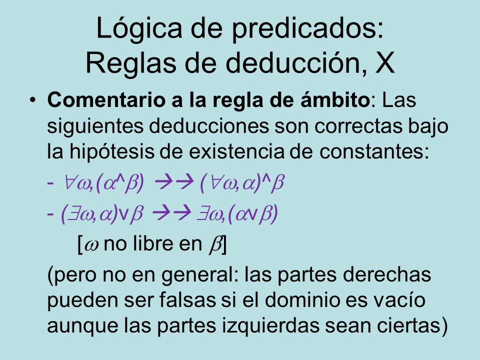 Deduccion En La Logica De Predicados Pagina 2 Monografias Com