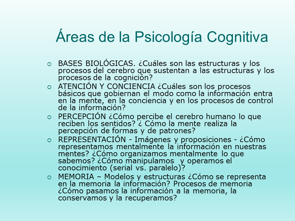 Psicología Cognitiva y Percepción