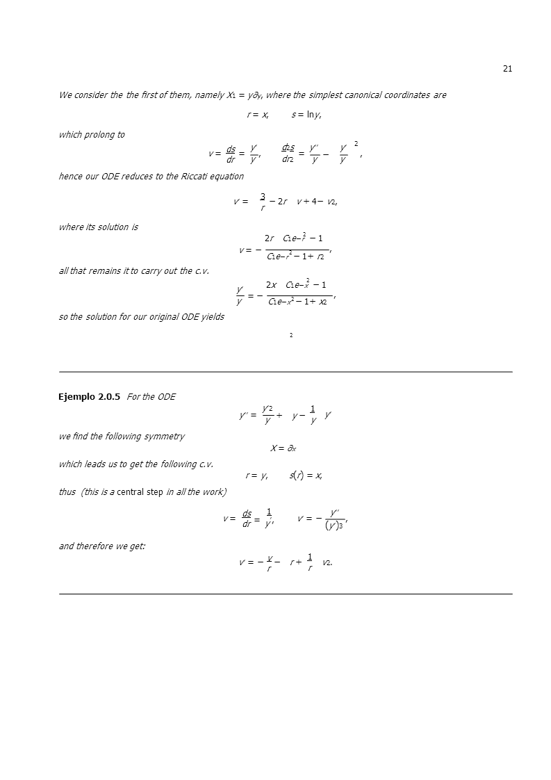 Ecuaciones Diferenciales Mediante Simetrias Pagina 2 Monografias Com