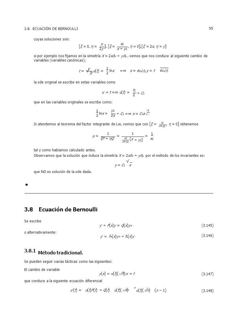 Ecuaciones Diferenciales Mediante Simetrias Pagina 3 Monografias Com