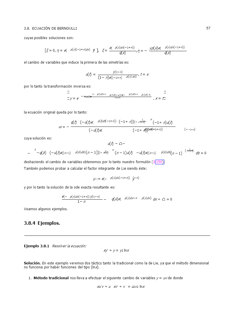 Ecuaciones Diferenciales Mediante Simetrias Pagina 3 Monografias Com