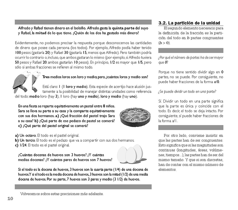 Fracciones I. Concepto y representación (página 2)