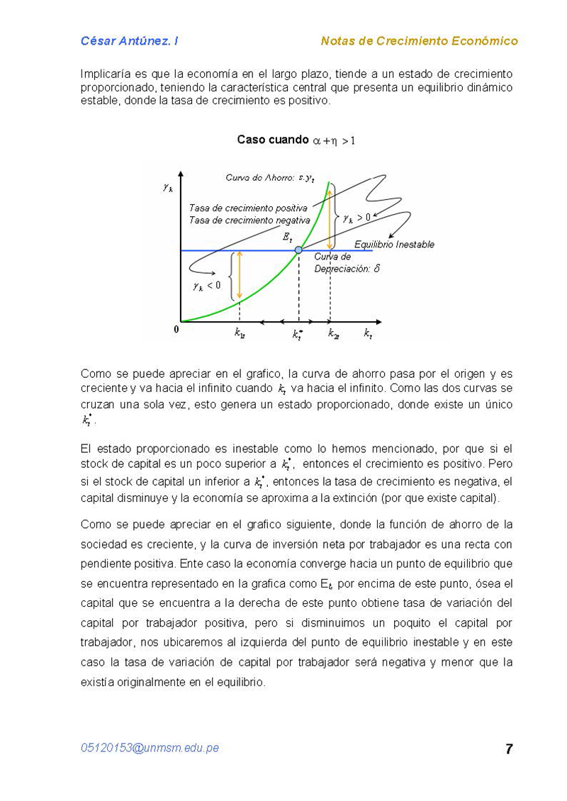 El modelo de Romer con externalidad del capital (página 2)