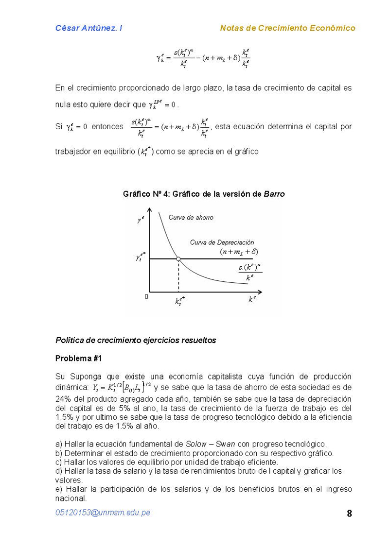 El modelo de Solow-Swan con progreso tecnológico (página 2)