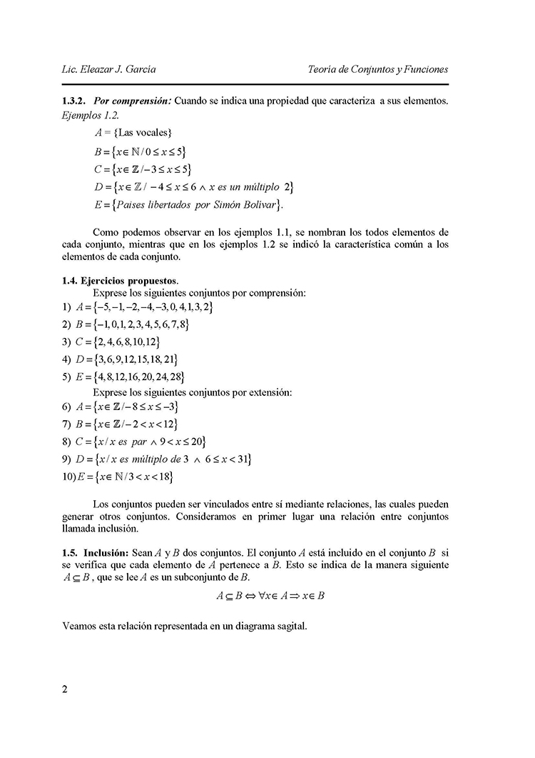 Teoría De Conjuntos Y Funciones