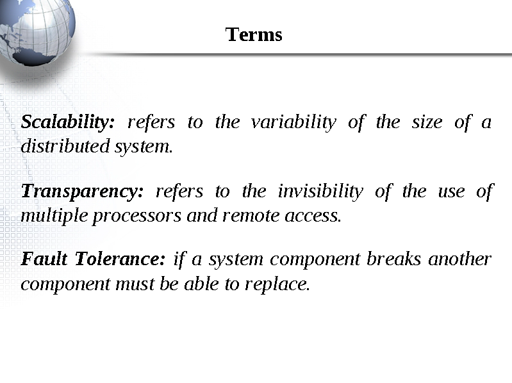 Distributed systems and GRID computing