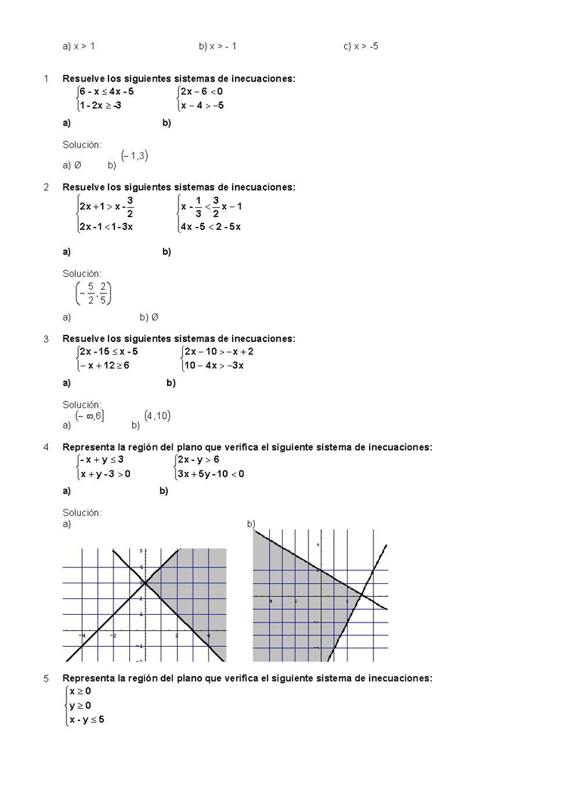 Ecuaciones Inecuaciones Y Sistemas Monografiascom