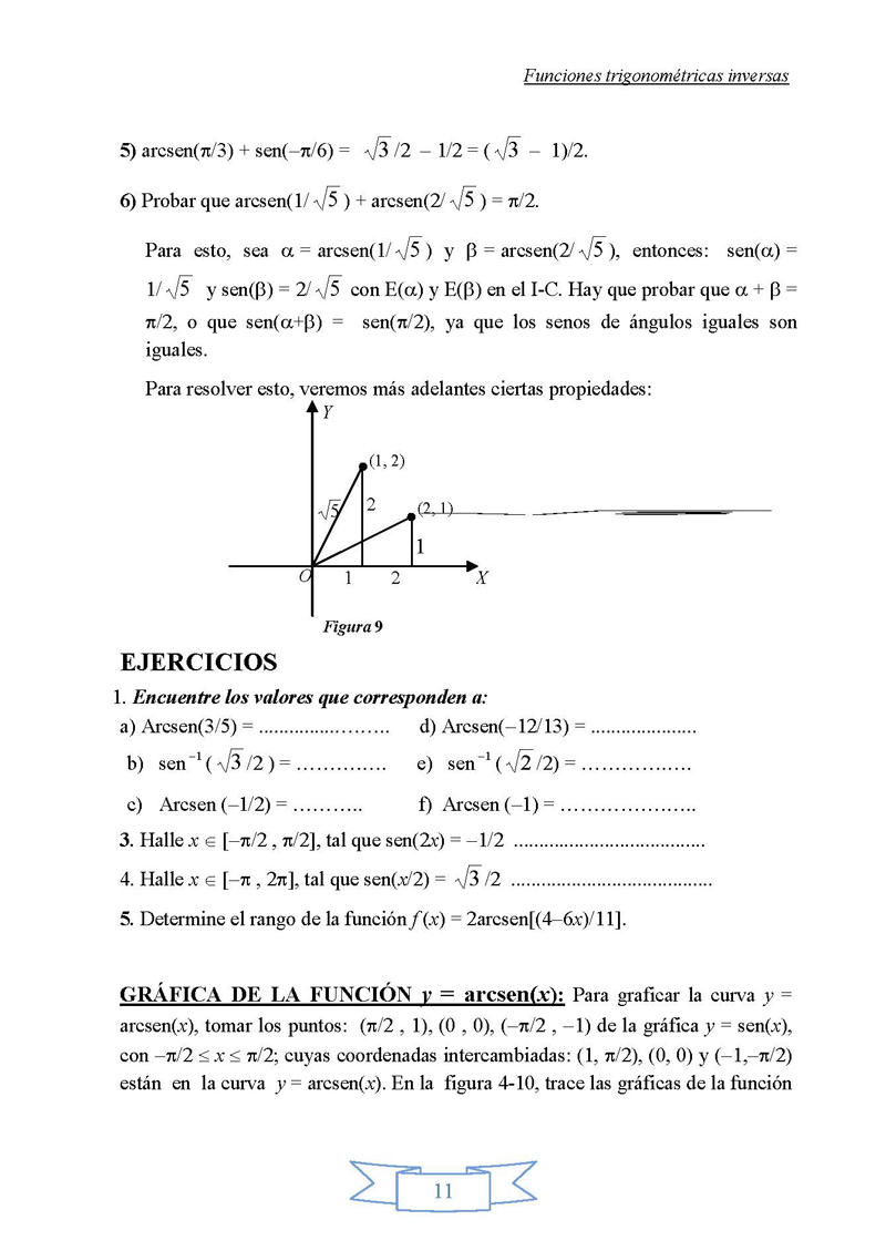 Funcion Trigonometrica Inversa Monografias Com