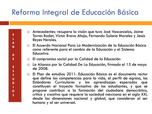 Fundamentos De La Educación Básica En México