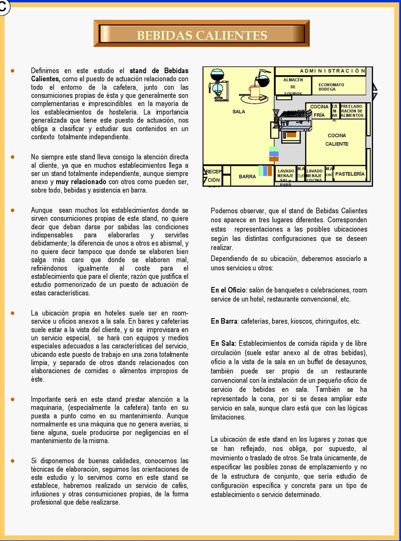 Hosteleria. Bebidas Calientes - Monografias.com