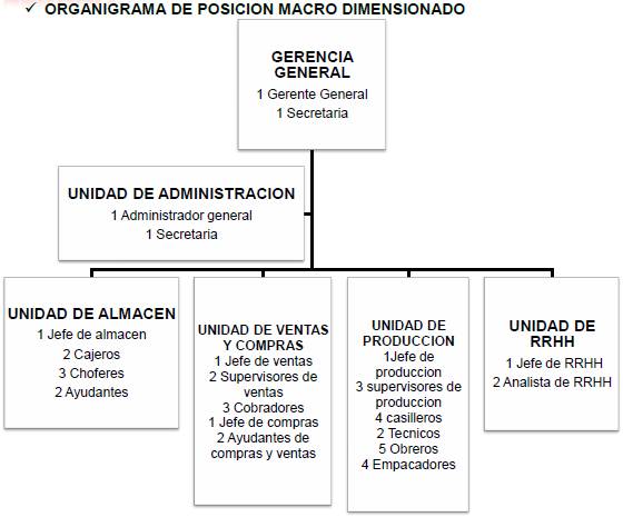 Manual de organización de la gerencia de la empresa 