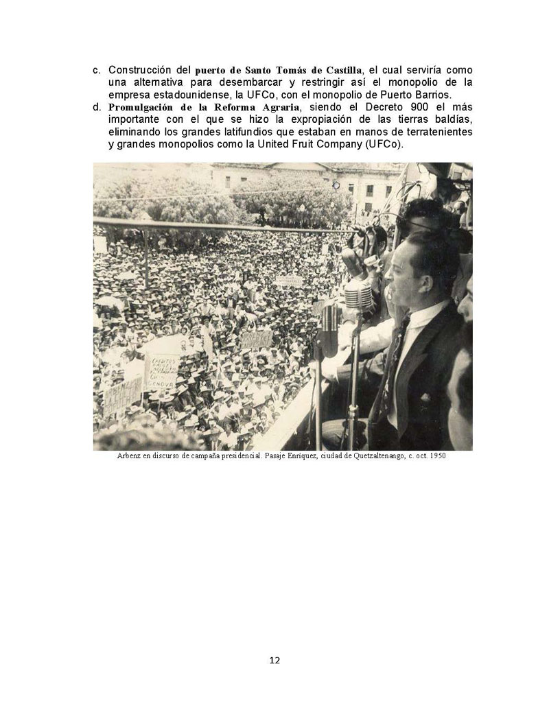 La Revolución Guatemalteca De 1944 A 1954