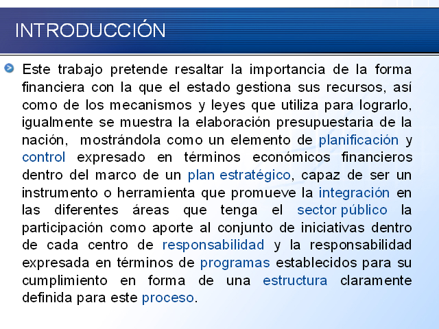 Finanzas Y Presupuesto Público (I) (Presentacion PowerPoint ...