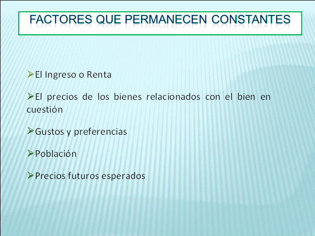 La demanda determinantes (Presentación PowerPoint