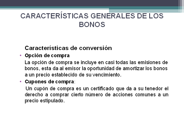 Los Bonos: Generalidades (Presentación PowerPoint)