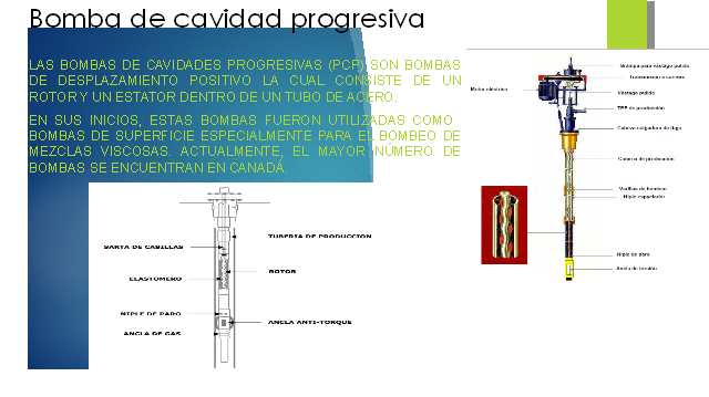 diagrama de bomba de cavidad progresiva