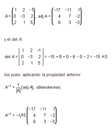 Determinantes Álgebra Lineal