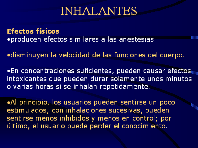 efectos de los inhalantes en las personas